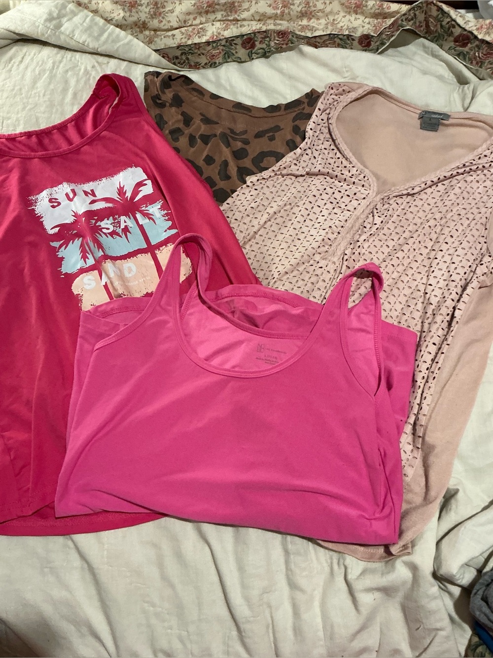 💖 Women’s Large Summer Tops Bundle | 4 Pieces | Grayson Threads, Apt. 9 & More